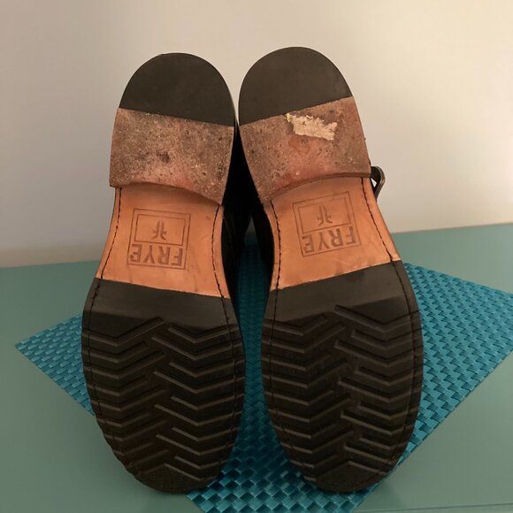 Frye Leather Buckle Boots Women Size 8 - Picture 11 of 15